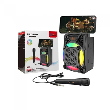 Multi Media Speaker 🔊 | صوت واضح مع LED وميكروفون مدمج