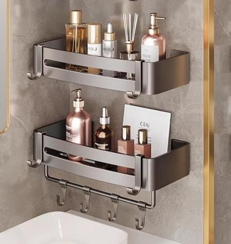 🛁 منظم رفوف الحمام 2-Pack – ترتيب واستغلال أمثل للمساحات!