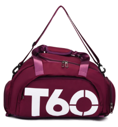 حقيبة رياضية T60 / حقيبة ظهر مع مكان أحذية مقاومة للماء