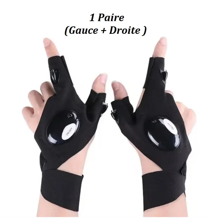 Gants LED à mains libres