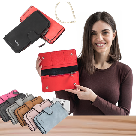 محفظة جلدية نسائية، محفظة جلد البولي Leather Women Wallet