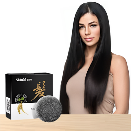 شامبو الصابون الأسود للعناية بالشعر، التخلص من الشيب وعلاج القشرة