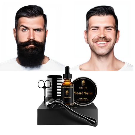 حزمة تسريع نمو اللحية لمظهر أكثر شبابًا