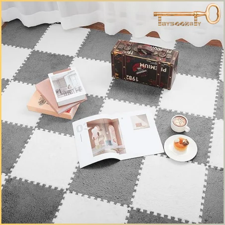 سجاد البازل الرمادي (10 قطع)