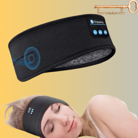 رباط النوم و الرياضة ذو السماعات المدمجة