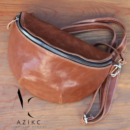 SAC BANANE AZIKC MARRON CLAIR SIMPLE