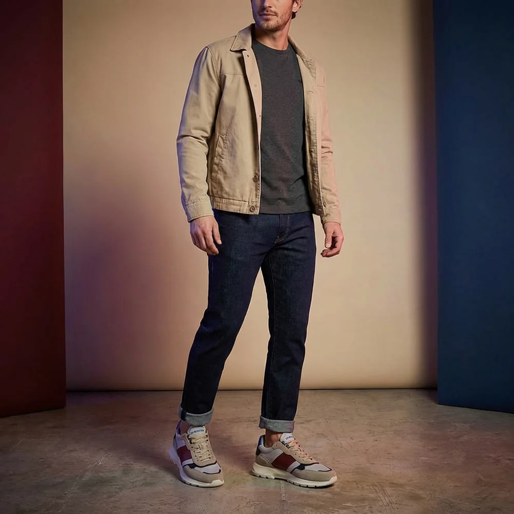 LA MARTINA SCARPA UOMO CAMOSCIO TEX FABRIC