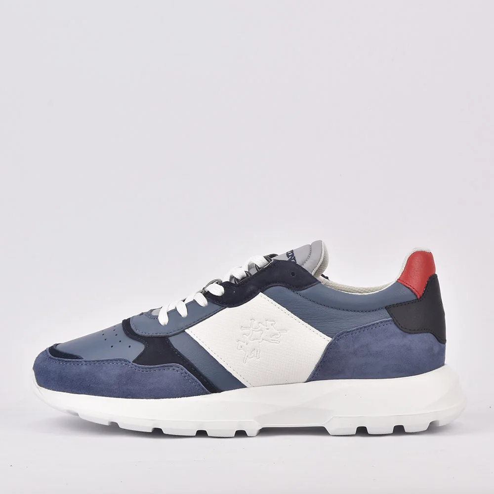 LA MARTINA SCARPA UOMO CAMOSCIO MANILA BLU BLU