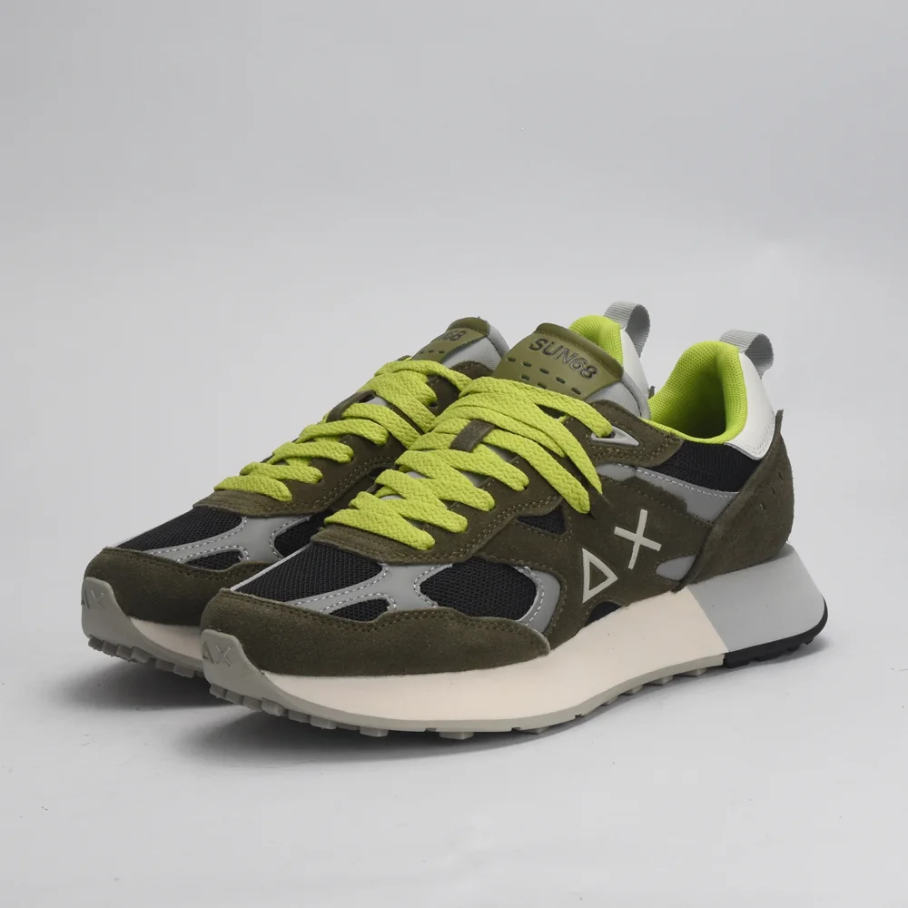 BASKET SUN68-JAKI-OUTDOOR-19-MILITAIRE