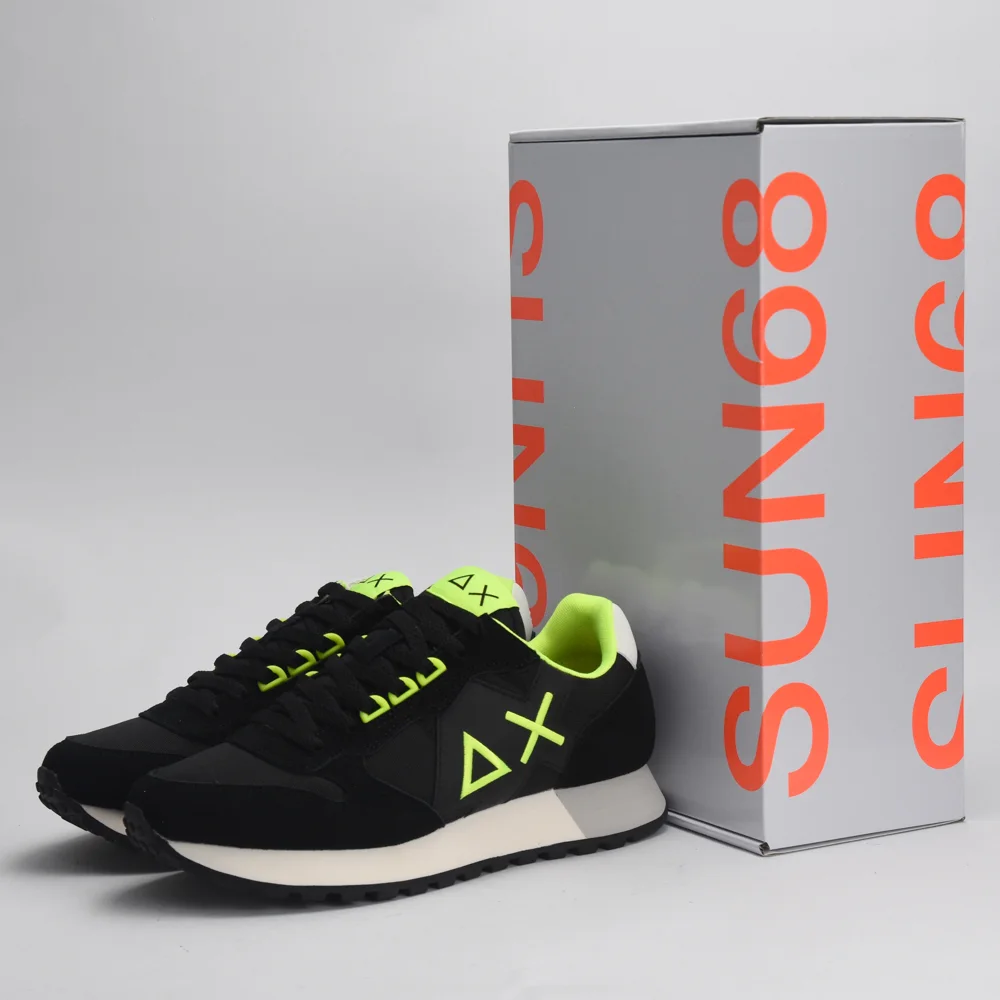 BASKET SUN68 JAKI FLUO 11 NERO