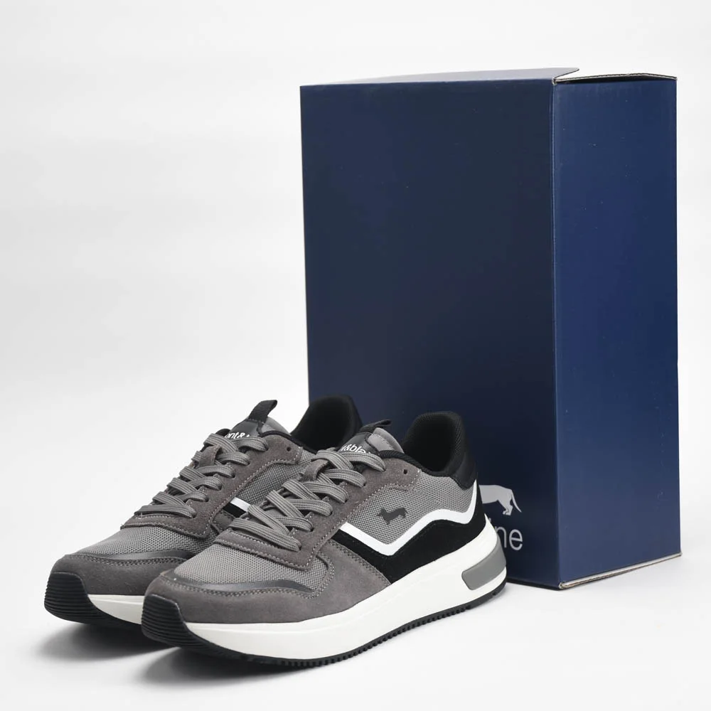 Harmont and Blaine Suede and Technical Fabric Sneakers