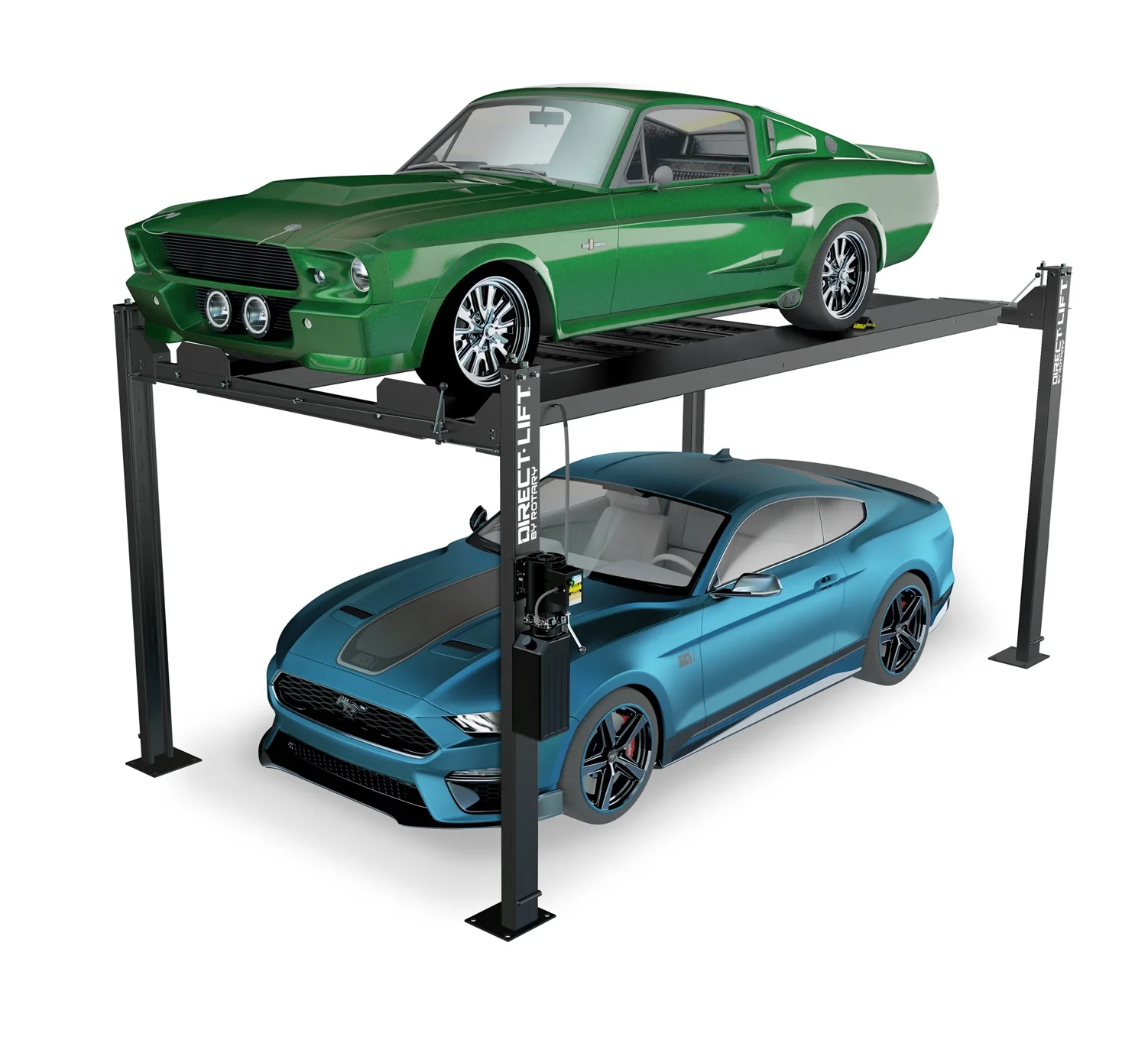 Direct Lift ProPark 8Plus 8,000 Lb. High-Rise Four-Post Lift | ALI Gold Certified | Precision Leveling System