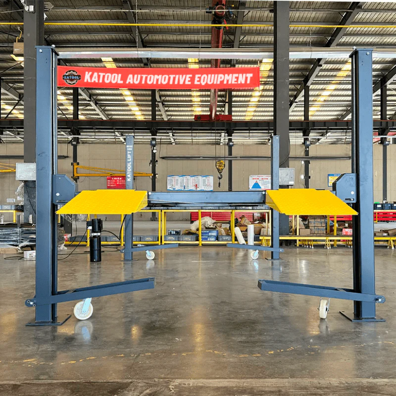 Katool KT-4H850 8,500 Lb. Capacity Four-Post Storage Lift | High-Contrast Safety Design | Factory-Direct Pricing