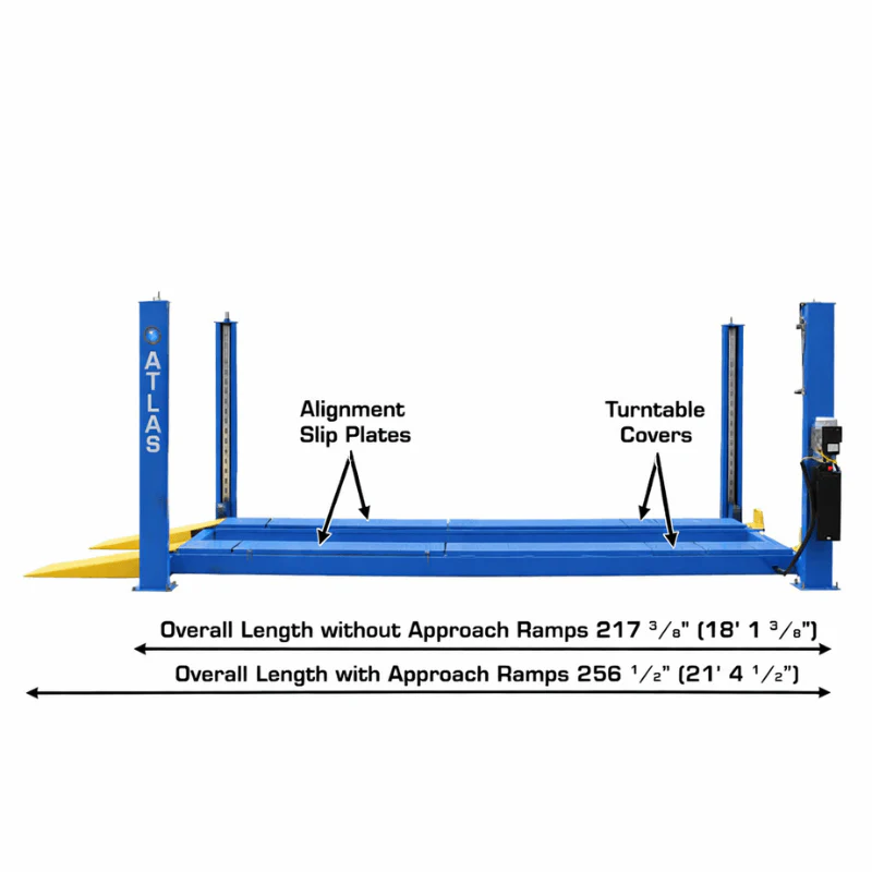 Atlas 414A 4 Post Alignment Lift + (2) RJ8 Rolling Jacks Combo & Free shipping