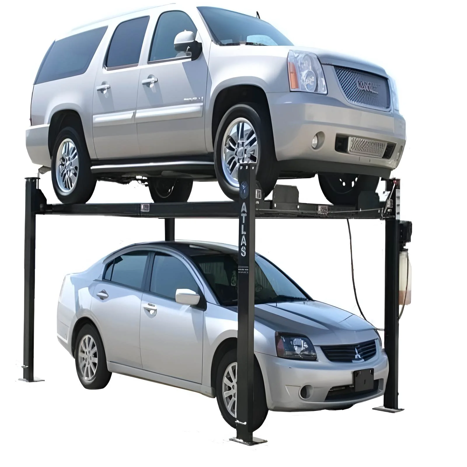 Atlas Garage Pro8000 8,000 lb. 4-Post Vehicle Storage Lift – Portable Storage Series – Factory-Direct Savings
