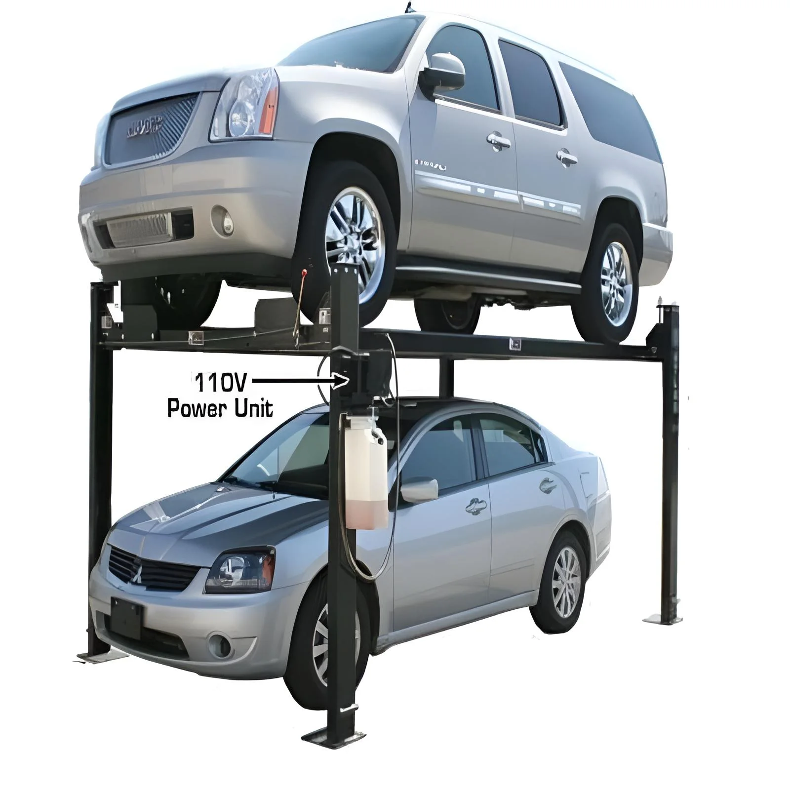 Atlas Garage Pro8000 8,000 lb. 4-Post Vehicle Storage Lift – Portable Storage Series – Factory-Direct Savings