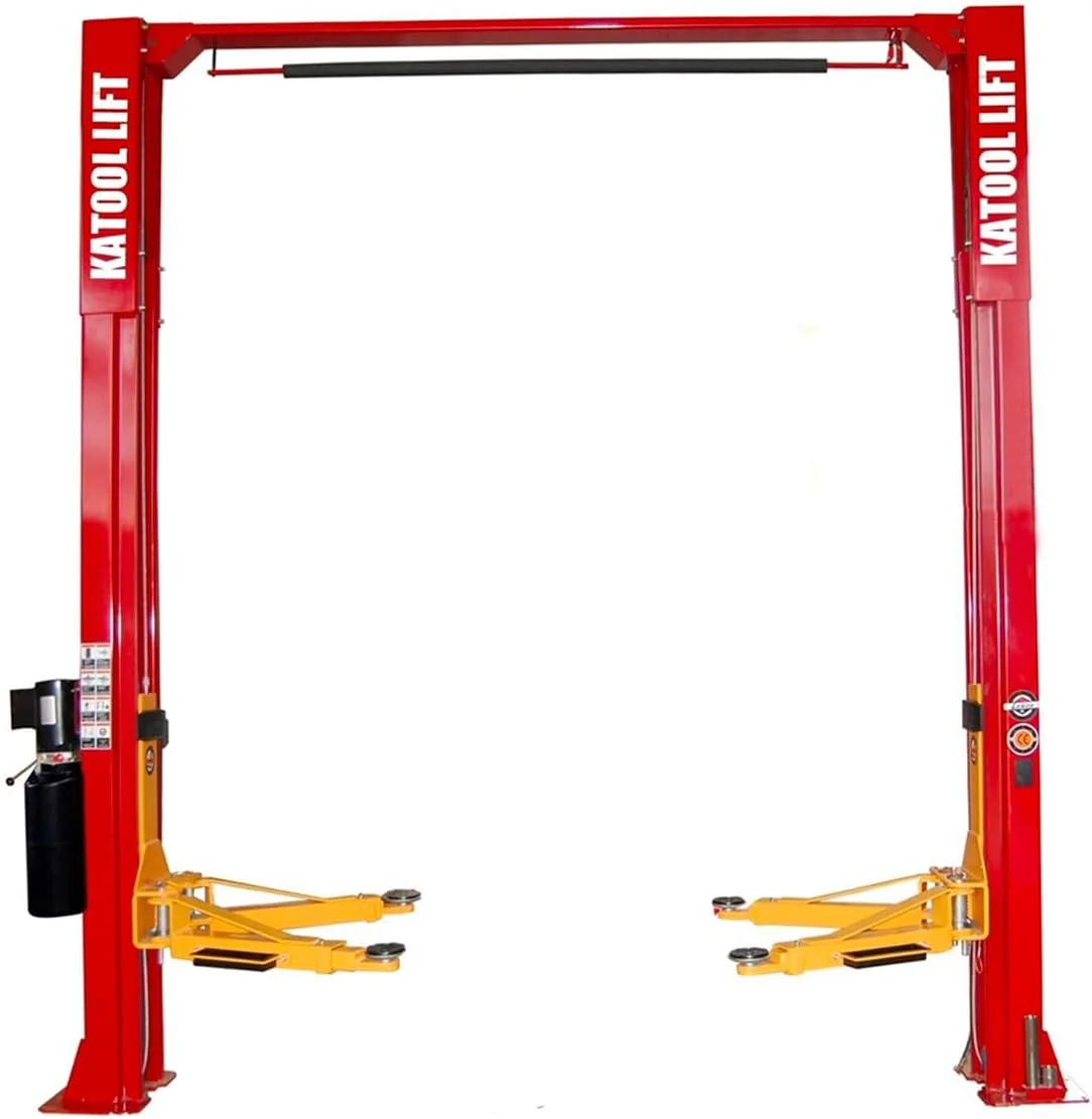 KATOOL® KT-M110 11,000-lb. Capacity Two-Post Lift | Heavy-Duty Clear Floor Design | CE Certified Powerhouse