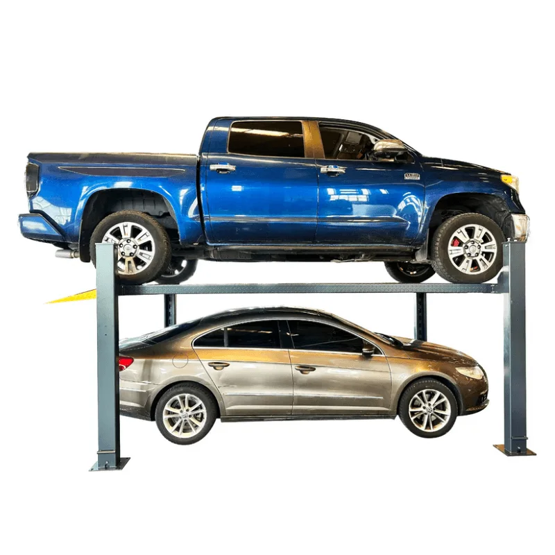 Katool KT-4H850 8,500 Lb. Capacity Four-Post Storage Lift | High-Contrast Safety Design | Factory-Direct Pricing