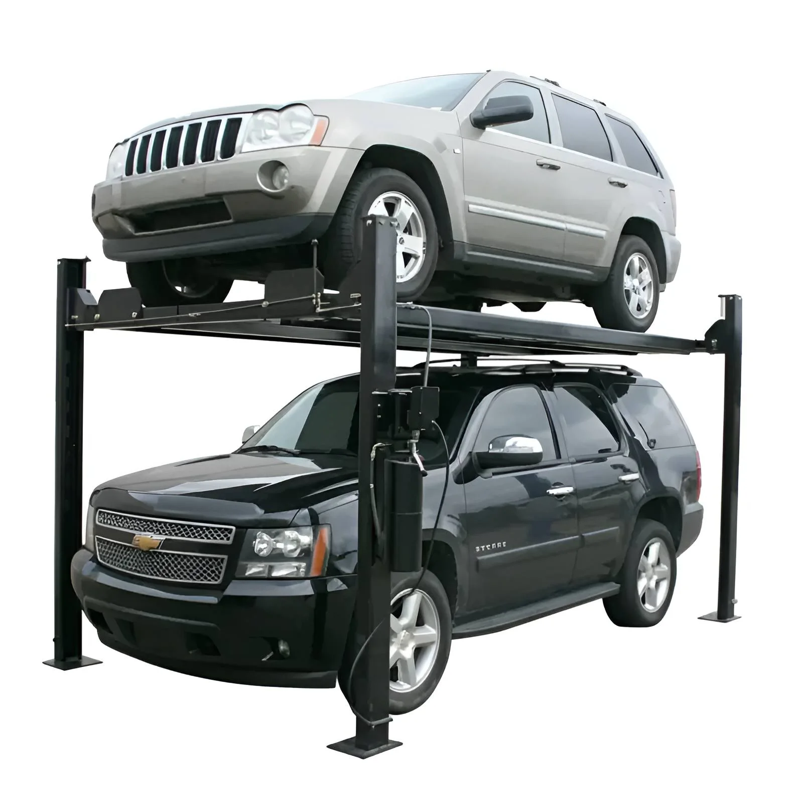 Atlas Garage Pro8000 8,000 lb. 4-Post Vehicle Storage Lift – Portable Storage Series – Factory-Direct Savings