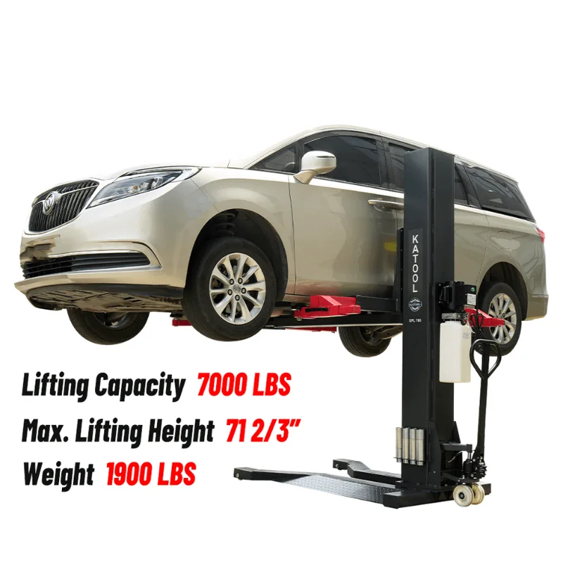 Katool SPL 700 7,000 lb. Single Post Lift – Compact Heavy-Duty Series – Factory-Direct Savings