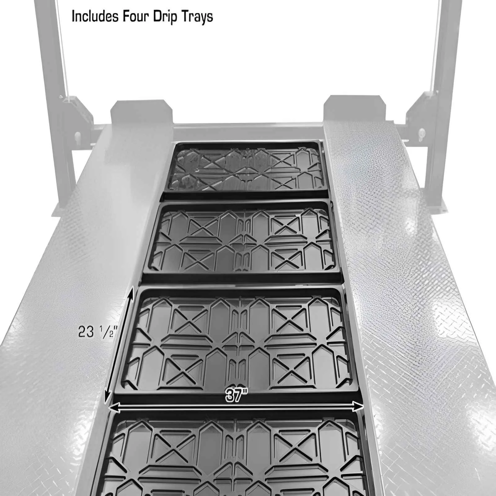 Atlas Garage Pro8000 8,000 lb. 4-Post Vehicle Storage Lift – Portable Storage Series – Factory-Direct Savings