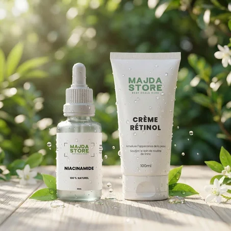 باك متكامل ،  سيروم النياسيناميد و كريم الريتنول CRÈME RÉTINOL