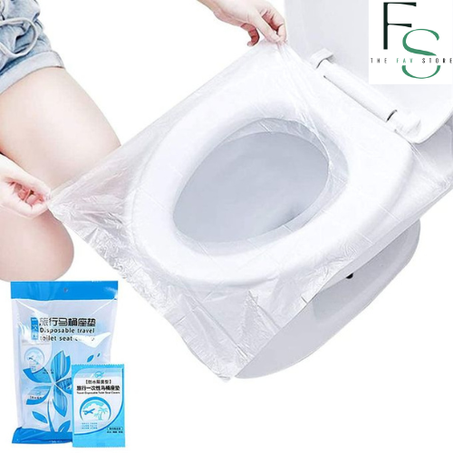 Housses de siège de toilette jetables, couvre-siège en plastique imperméable, pour emballage de voyage individuel 2