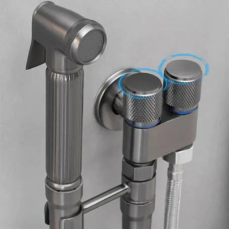 Pulvérisateur 2 En 1 De Bidet Pour Toilettes Multifonctionnel À Double Commande