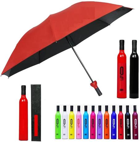 Parapluie élégant en forme de bouteille