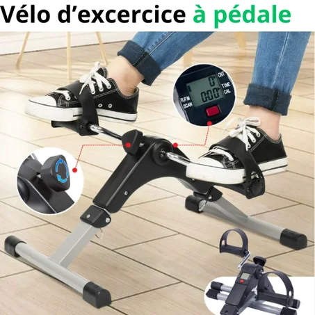 Vélo d'Exercice Pliable pour les Jambes et les Bras Conçu Pour Les Adultes Et Agés