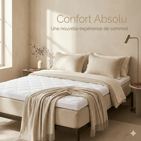 Surmatelas Mémoire de Forme – Confort Hôtel 5 Étoiles