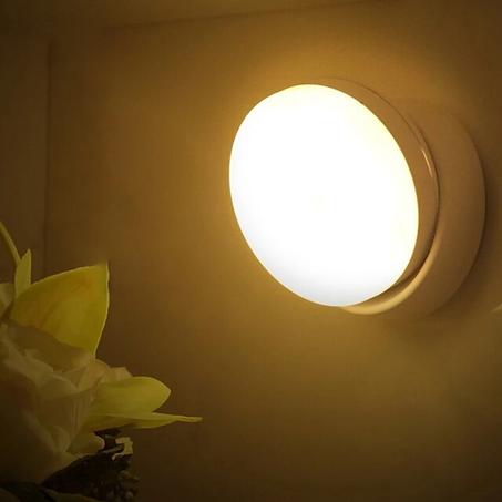 Lampe LED ronde intelligente  avec capteur de mouvement