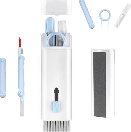 Kit de brosse multifonctionnelle 7 en 1 pour clavier, écouteurs et nettoyeur de leds