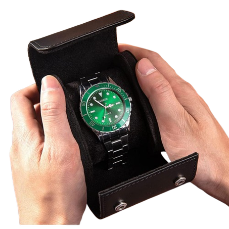 حافظ ومنظم ساعات من الجلد للرجال والنساء،  صندوق هدايا ومجوهرات،