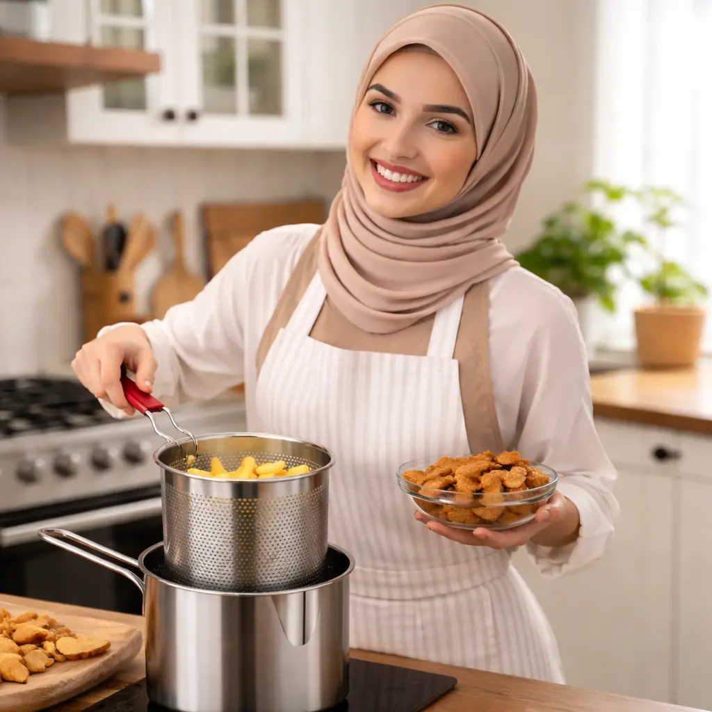 المقلاة الاقتصادية للقلي العميق بكل سهولة