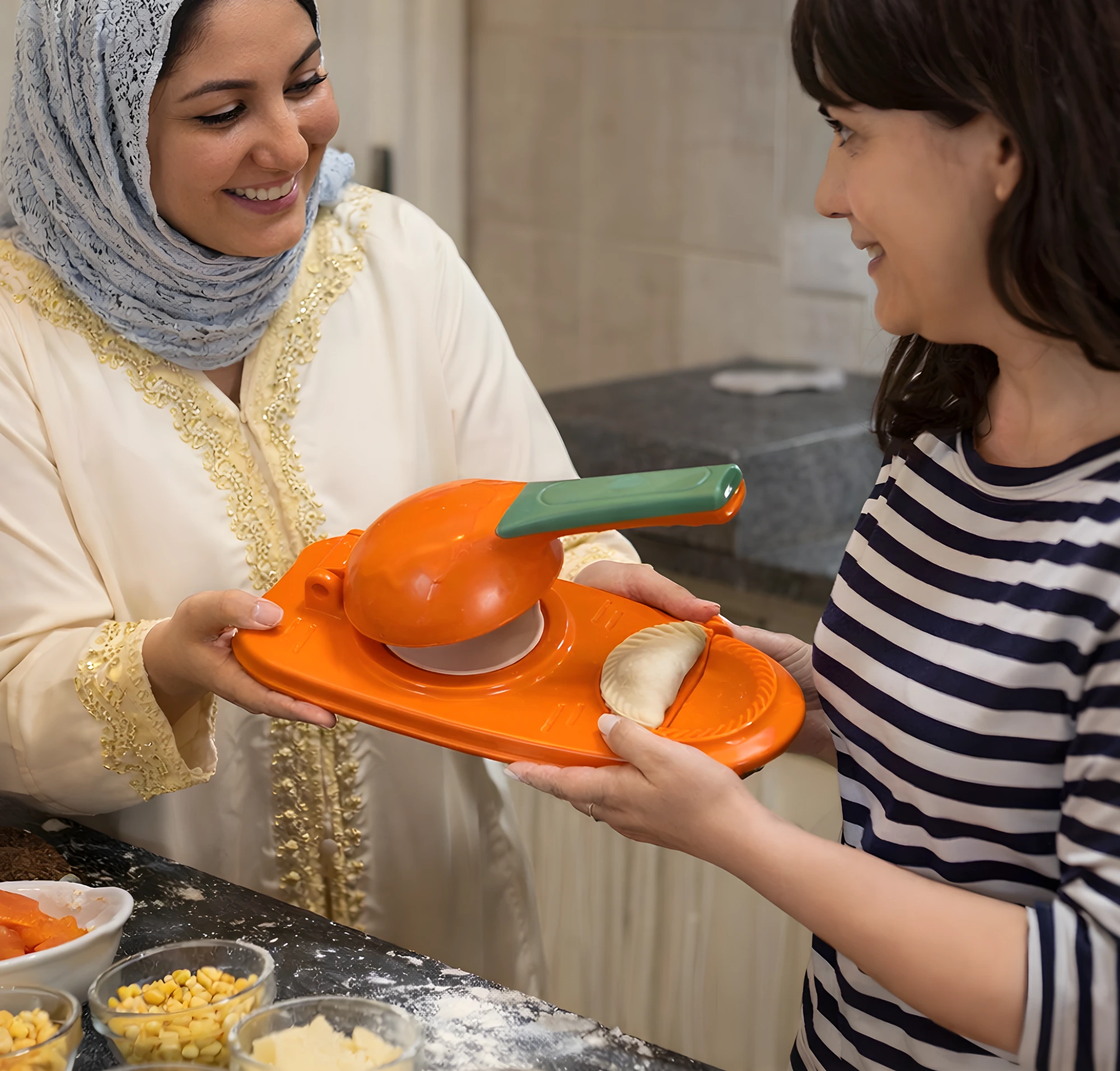 أداة ذكية 2 في 1 لتحضير البريوات والمعجنات بسرعة وبشكل احترافي