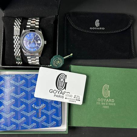 باك الفخامة الأزرق – ROLEX x GOYARD