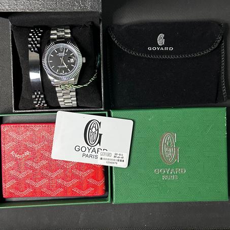 باك الفخامة الأسود والأحمر – ROLEX x GOYARD
