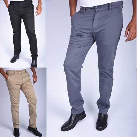 Pack de 3 Pantalons en toile Pck7003