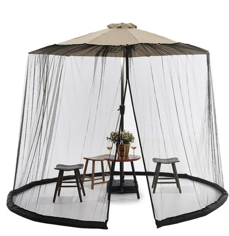 شبكة حماية من البعوض 🦟  لأشعة الشمس  ✨  بتصميم قابل للتعديل للشمسيات الخارجية - 300x230  سنتميتر