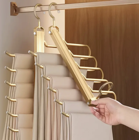 رف محمول متعدد الاستخدامات ✨  تنظيم مثالي وتوفير مساحة في خزانتك