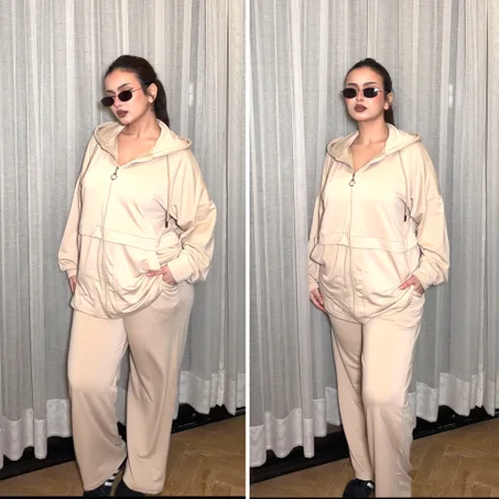 طقم نسائي أنفينيتي بثوب Lycra Montoni أنيق ومريح ✨