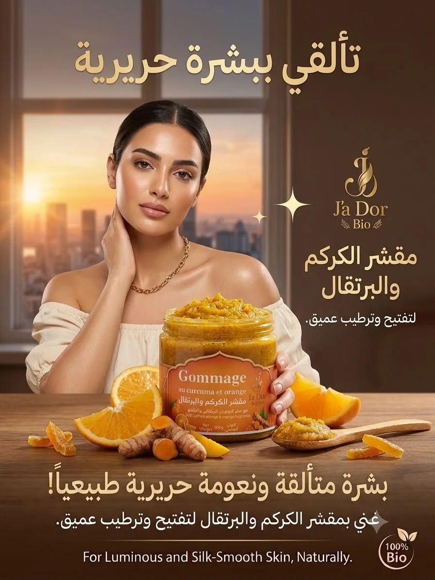 7-⁠ مقشر الكركم والبرتقال - نضارة وإشراق فوري ⁠