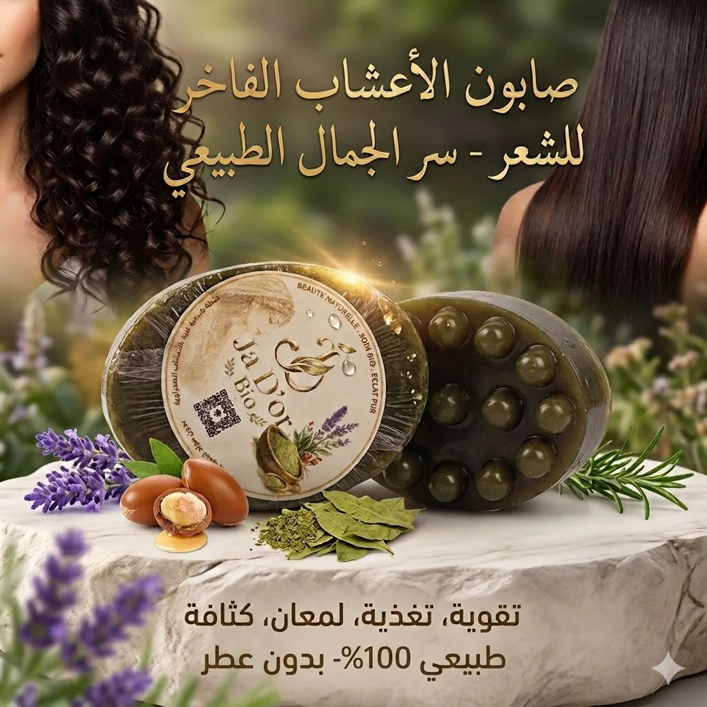 5-صابون الاعشاب Ja D'or Bio لعلاج تساقط الشعر بدون عطر