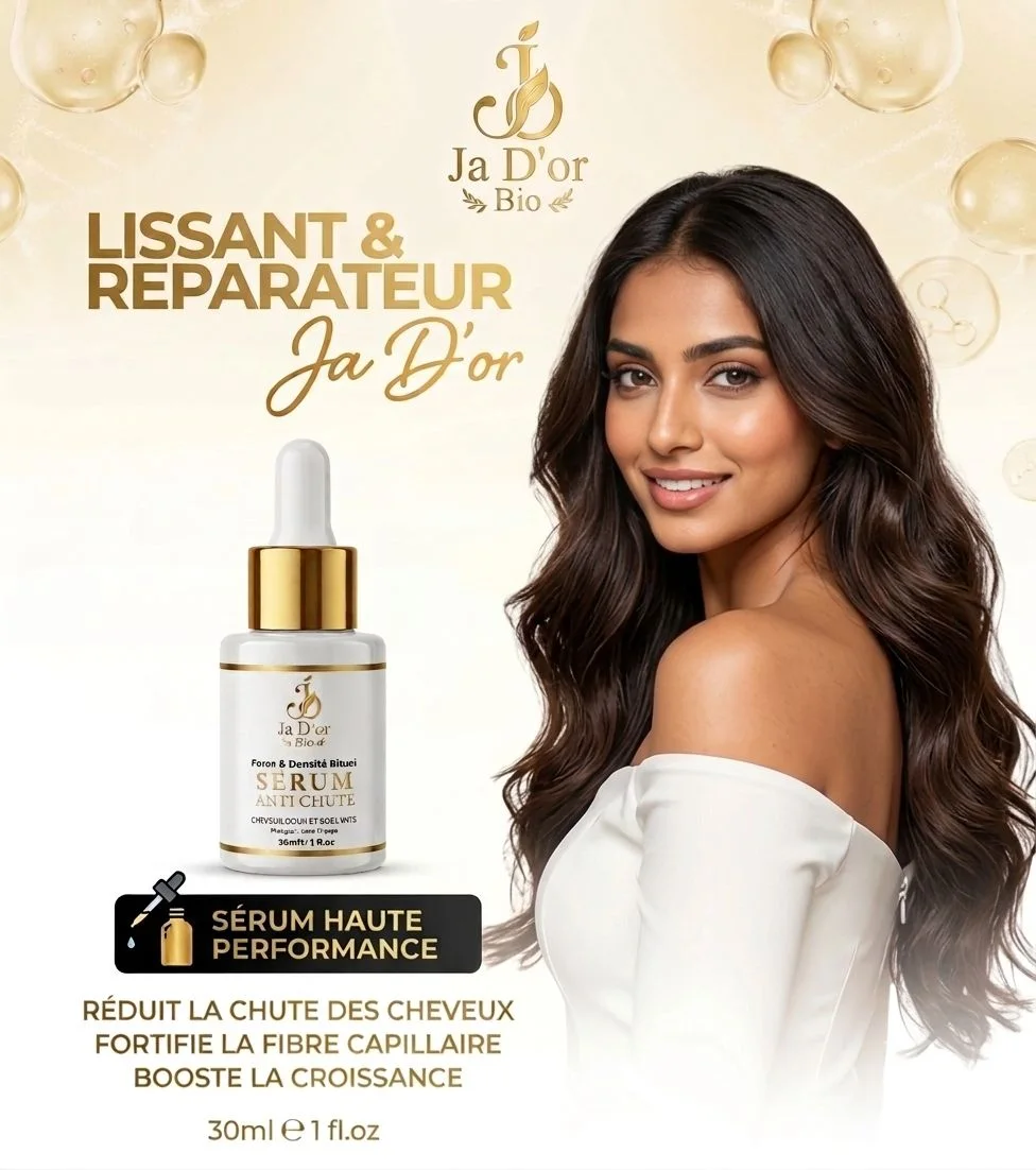2-سيروم Force & Densité ضد التساقط Ja D'or Bio -المركز-يوقف التساقط وينبت الشعر و يحد من التقسف 30 مل