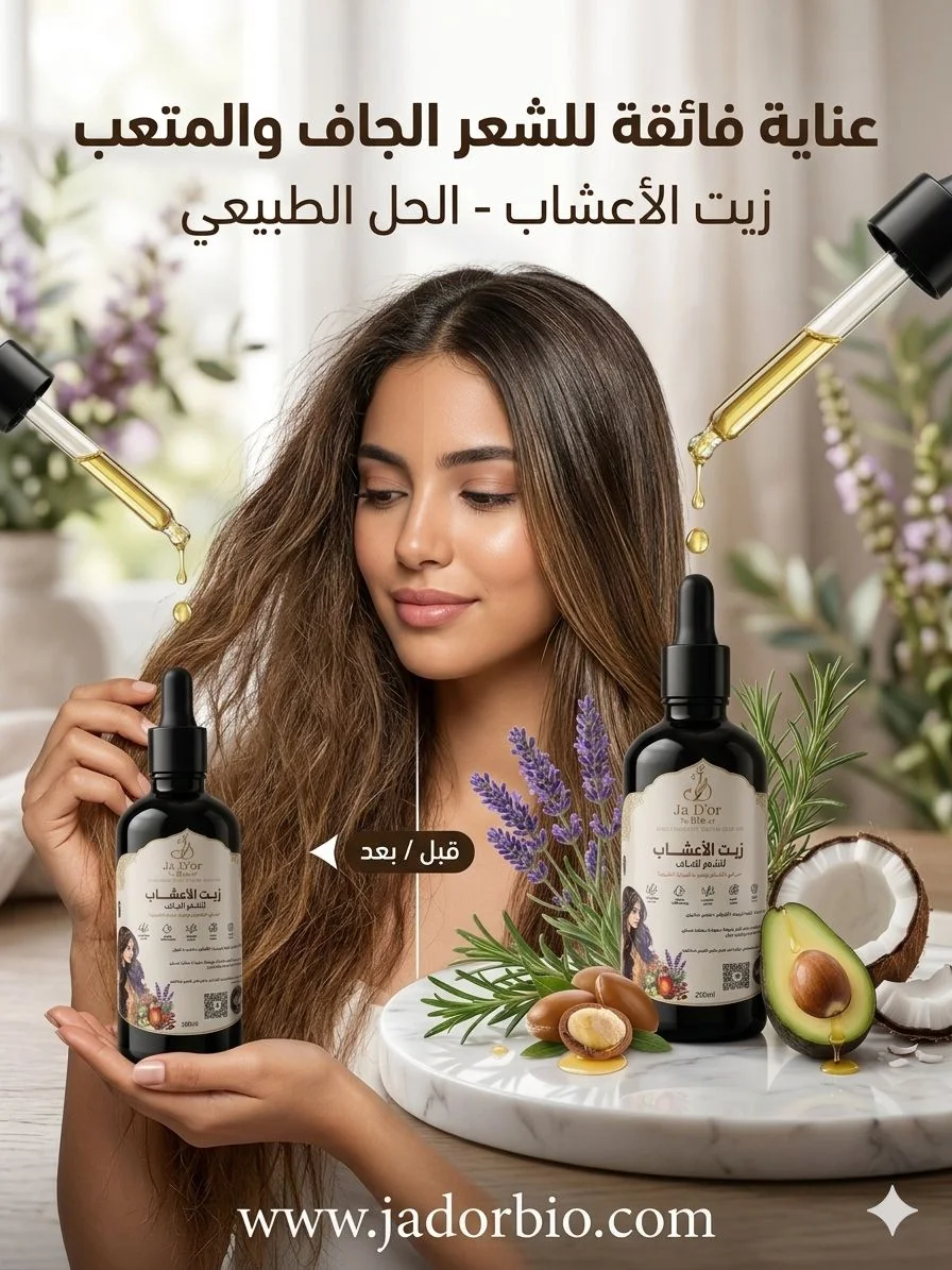 3-زيت الأعشاب الملكي الصحراوي لتساقط الشعر  الجاف