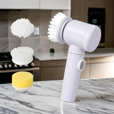 فرشاة تنظيف كهربائية دوارة ثنائية/رباعية/سداسية، قابلة لإعادة الشحن، للأرضيات والسجاد والحمامات والمطابخ، غسالة يدوية لاسلكية