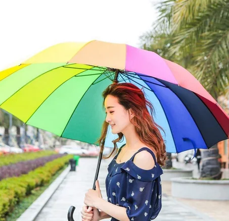 شمسيه ملونه