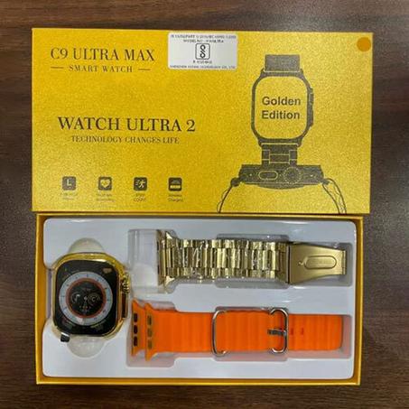 C9 ULTRA MAX GOLDEN WATCH Edition Smartwatch | Heart Rate | Steps | Wireless Charging