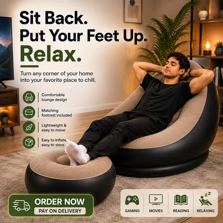 Inflatable Sofa with Footrest